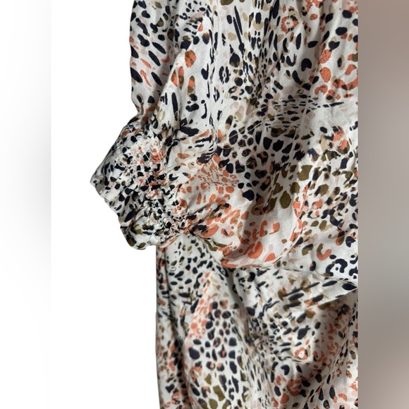 ARIAT Sweet Spring Kimono Wrap with smocked sleeves, size M/L - Picture 6 of 11